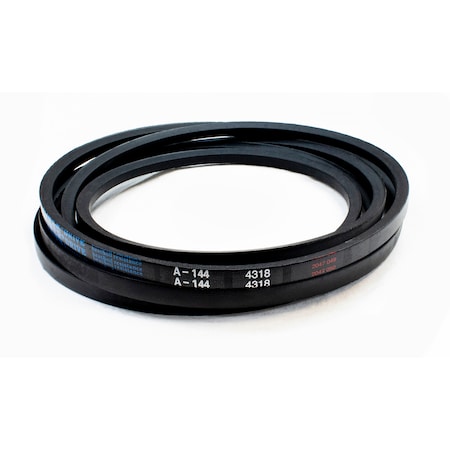 D&D A144 Classical V-Belt, 146 in Outside Length, 1/2 in Top Width, 1 Ribs A144